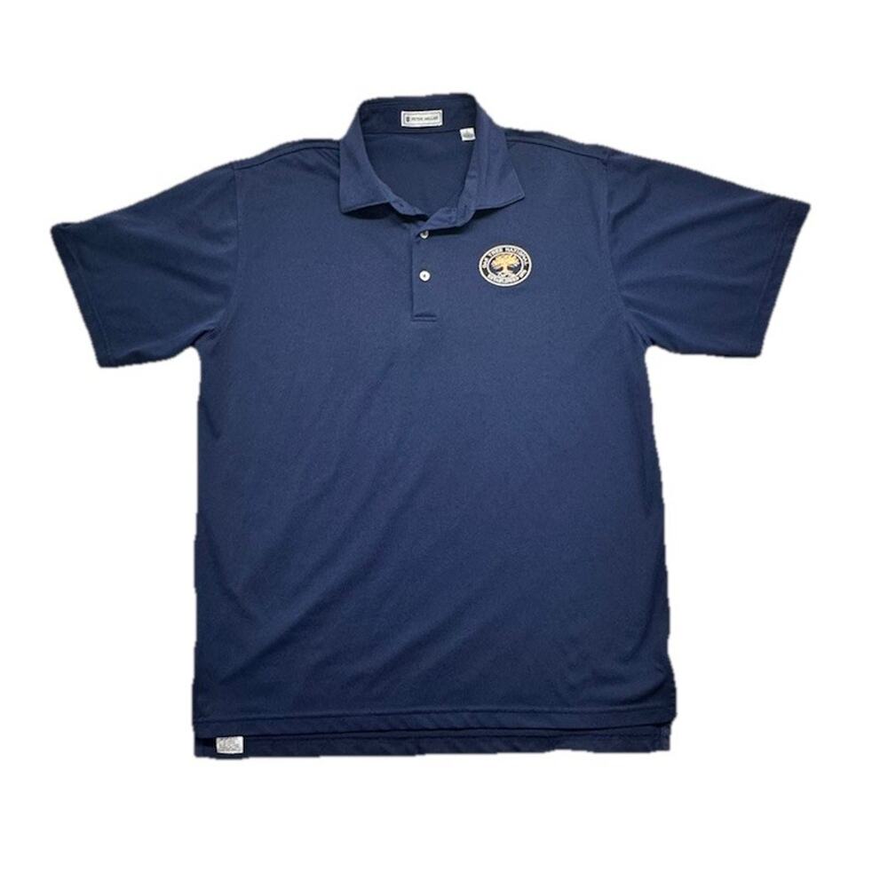 Peter Millar Polo Mens Large Oak Tree Golf Club Logo Shirt